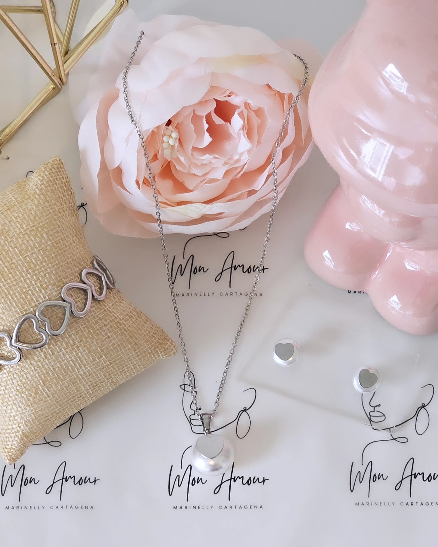 Pearls & Hearts Set