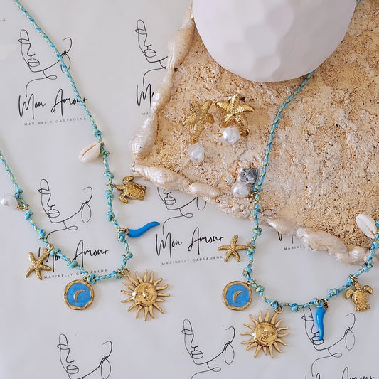Playita Necklace 🩵🪸🐠🏝