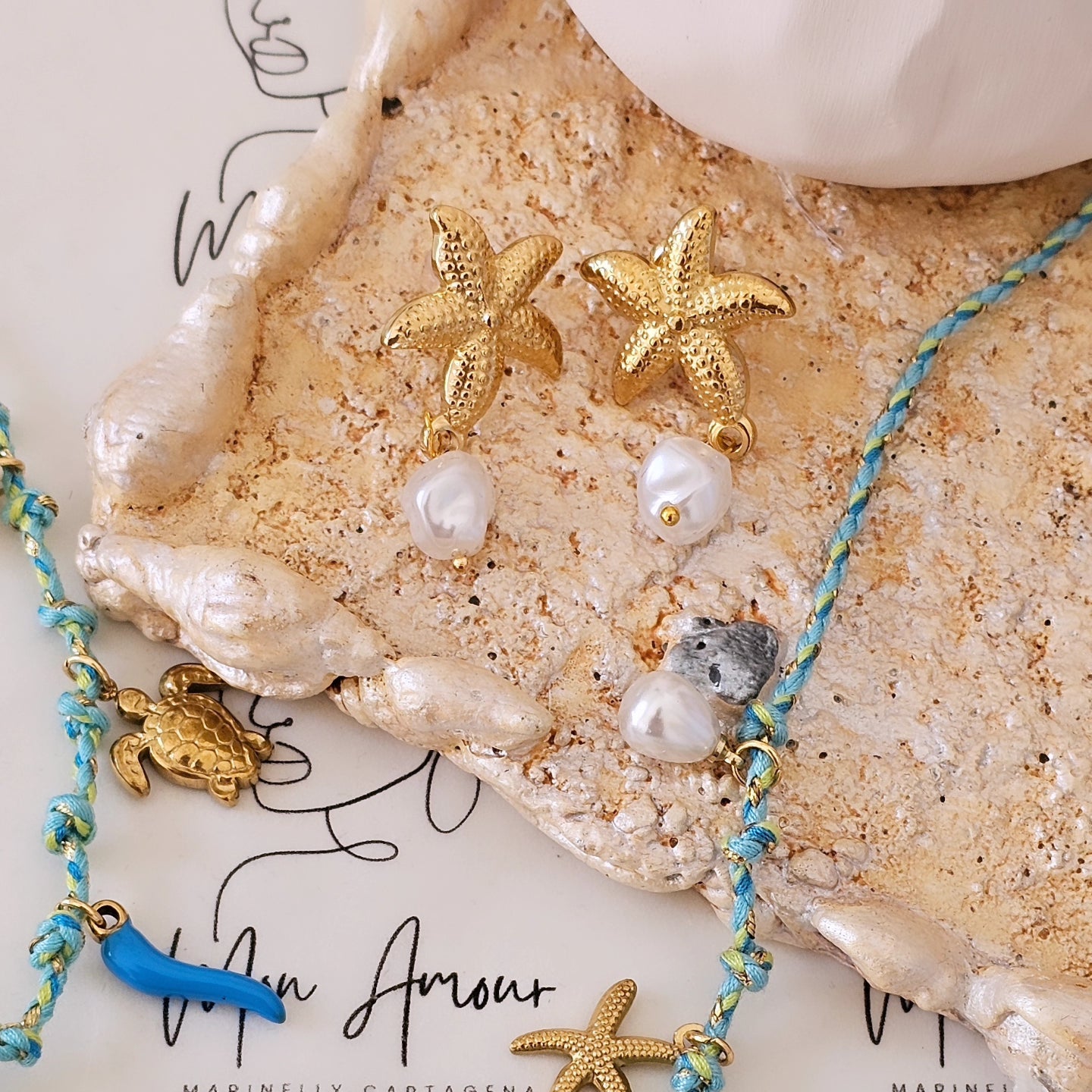 Playita Necklace 🩵🪸🐠🏝